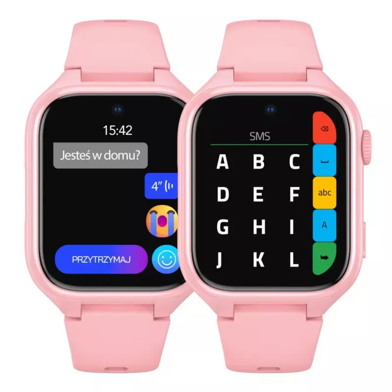 Smartwatch Stelio Junior Pro AI 4G ST-SWJ102-PK — detské 4G hodinky, ružové