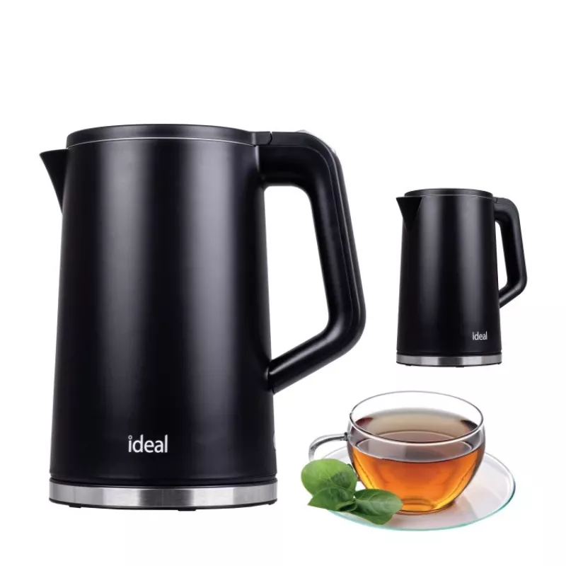 IDEAL Kanvica 1,7 l, Oceľové telo, výkon 1500 W, čierna