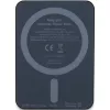 Ferrari powerbanka FEPB5MNCAK 15W 5000mAh čierna/čierna Metal Logo MagSafe