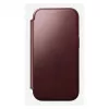 Puzdro na telefón Nomad Modern Leather Folio pre Apple iPhone 17 Pro, 6,3 palcov (16 cm), koža bordová