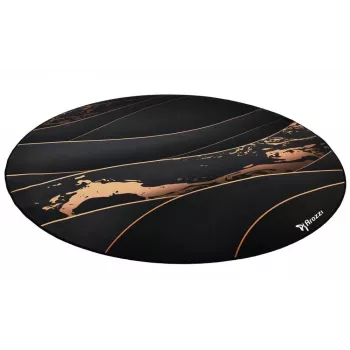 Ochranná podlahová podložka Arozzi Zona Round Floor Pad – čierna/zlatá, okrúhla ochranná podložka na podlahy