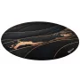 Ochranná podlahová podložka Arozzi Zona Round Floor Pad – čierna/zlatá, okrúhla ochranná podložka na podlahy