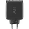 Goobay 64817 nabíjačka pre mobilné zariadenia slúchadlá - smartfón - tablet čierna AC rýchlonabíjanie interiér (64817)