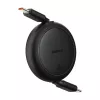 Baseus Free2Pull Mini USB-C na USB-C USB kábel, 60 W, 1 m, (čierna)