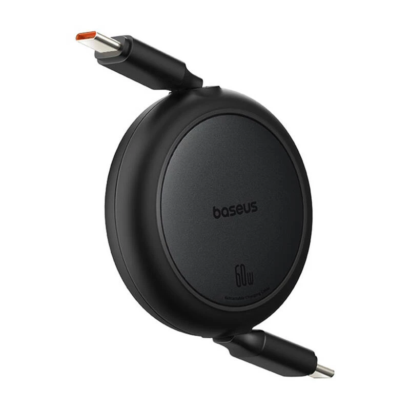 Baseus Free2Pull Mini USB-C na USB-C USB kábel, 60 W, 1 m, (čierna)