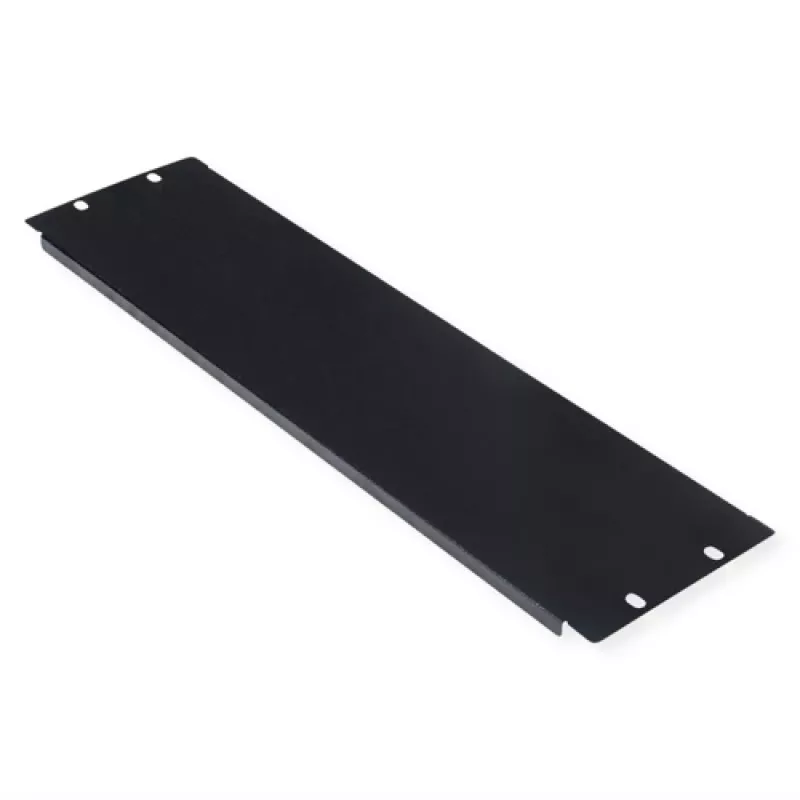 Slepý panel ROLINE 19 palcov 3U čierny oceľ 480 mm