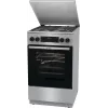 Gorenje GKS5C71XF voľne stojaci sporák s rúrou strieborný