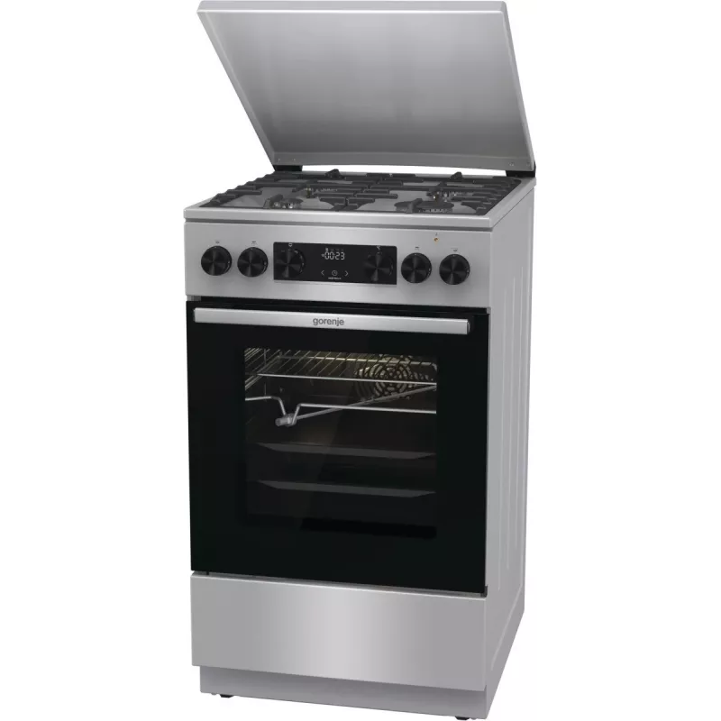 Gorenje GKS5C71XF voľne stojaci sporák s rúrou strieborný