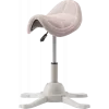 Up Up Toronto ergonomická balančná stolička biela, ivory látka, dlhší plynový pružinec