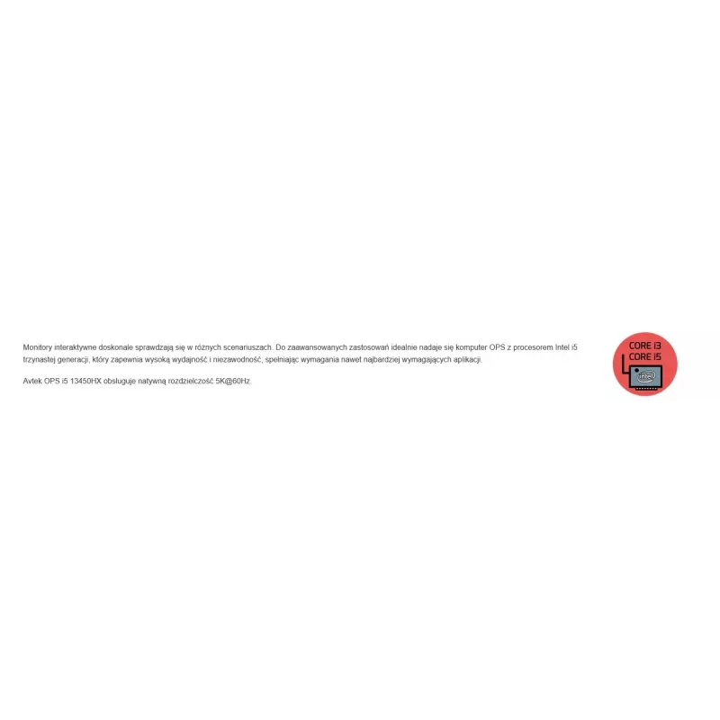 Avtek Ops počítač I5 13450HX 8GB 256GB/WIN 11 Pro