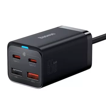 Nabíjačka Baseus GaN3 Pro mobilný telefón tablet čierna AC interiér 15V 3A