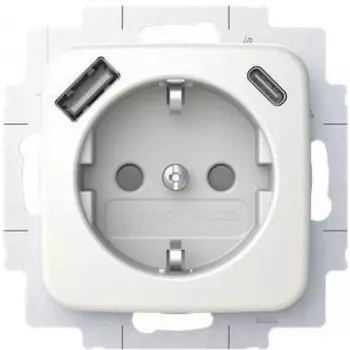 BUSCH JAEGER SCHUKO zásuvka USB-A+C 20 EUCB2USBAC-214 (2CKA002011A6296)