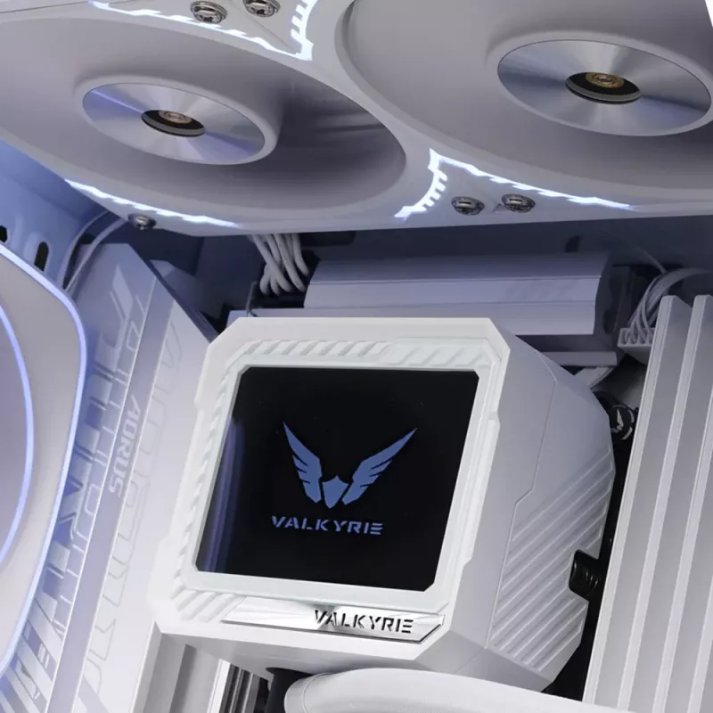 Kvapalinový CPU chladič Valkyrie VK-AIOV240W 240-mm radiátor s LCD