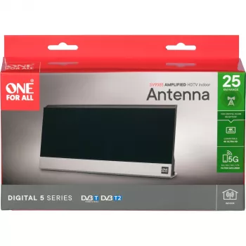 Vnútorná anténa One For All SV 9385 DVB-T DVB-T2 čierna
