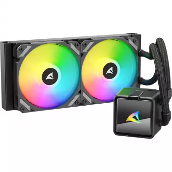 CPU vodný chladič Sharkoon S50 ARGB, čierny