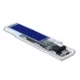 Puzdro na SSD DeLOCK 42620 externé puzdro pre M.2 NVMe PCIe SSD s USB Type-C konektorom samica, transparentné