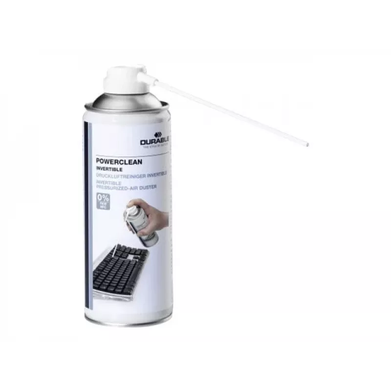 Durable Powerclean 350 - stlačený vzduchový sprej - transparentný