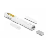 DeLOCK USB laserový prezentér biely bezdrôtový USB RF Nano prijímač