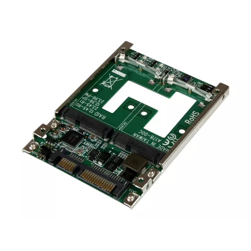 StarTech.com adaptér konvertor Dual mSATA SSD na 2,5