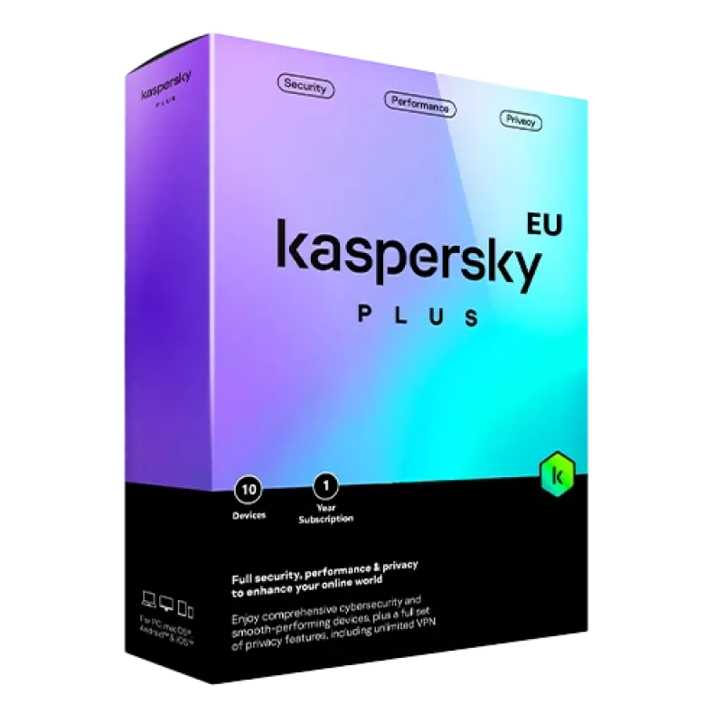 Kaspersky Plus | 10 zariadení | 1 rok | EÚ