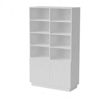 Úložná skrinka Cama Meble LIVERTI knižnica 100×420×1705 mm biela