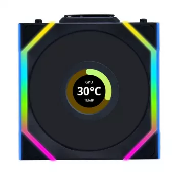 Lian Li UNI FAN SL Wireless LCD 120 čierny 3 ks