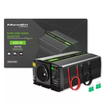 Qoltec Monolith menič napätia do auta 600 W 12 V