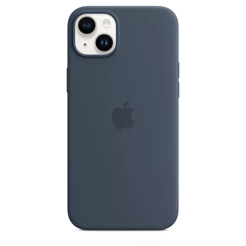 Silikónové puzdro Apple iPhone 14 Plus MagSafe Storm Blue