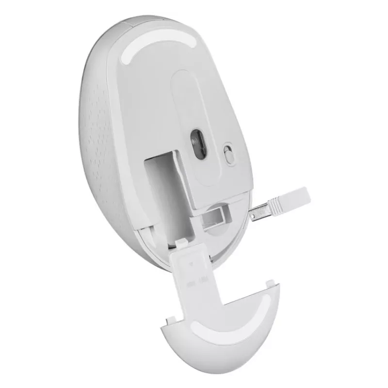 Bezdrôtová myš s tichým kliknutím AURIS MB-027 800/1200/1600 DPI biela