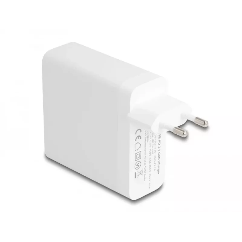 Nabíjačka DeLOCK USB GaN 140W PD 3.1 interiérová AC univerzálna