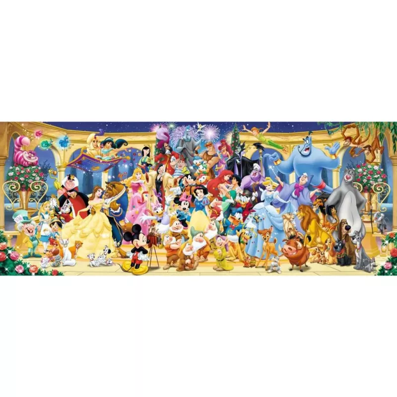 Puzzle Panoráma - Disney skupinová fotografia (1000 dielikov)