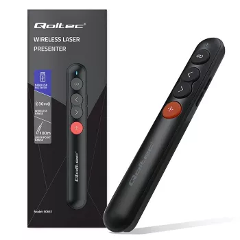 Laserový ukazovateľ prezentér 4v1 USB 3.0 2,4 GHz 30 m