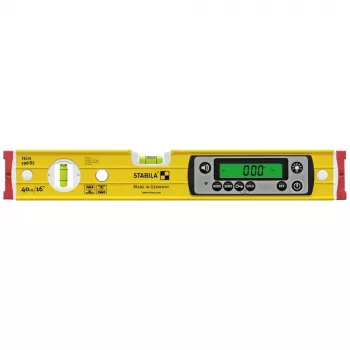 Vodováha STABILA TECH 196 DL 19830, digitálna 40 cm, presnosť 0,5 mm/m, protišmyková, s puzdrom