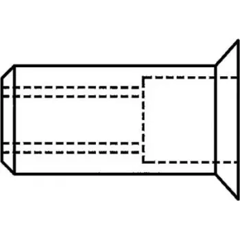 Nitová matica GESIPA M10x12x19 zápustná hlava KS pre hrúbku plechu 1,5–4,5 mm, balenie 100 ks