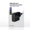 Qoltec GaN POWER PRO nabíjačka | 2xUSB-C | 2xUSB | 130W | 5-20V | 1.5-5A | XP | čierna