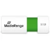 MediaRange - USB flash disk - 32 GB - USB 2.0 - biely, zelený (MR973)