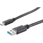 USB kábel S/CONN 13-31045 USB 3.2 Gen 1 3m USB A USB C čierny