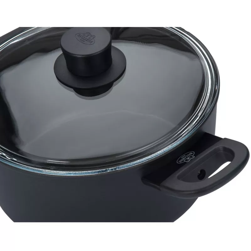 Hrniec BALLARINI 75002-920-0 okrúhly čierny hliník 20 cm