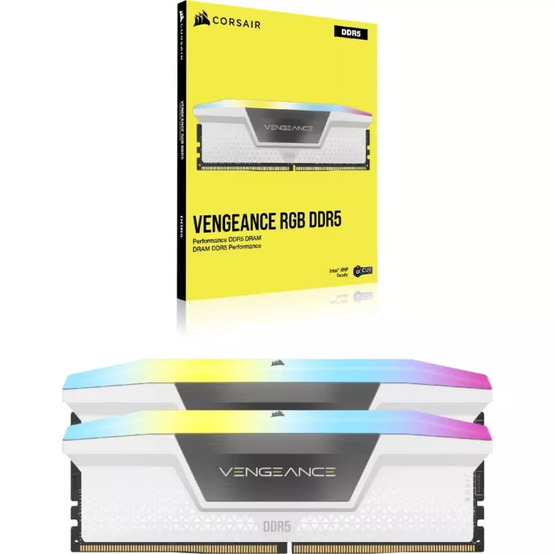 DIMM 64 GB DDR5-6000 2x 32 GB dual kit biela CMH64GX5M2B6000C30W Vengeance RGB INTEL XMP