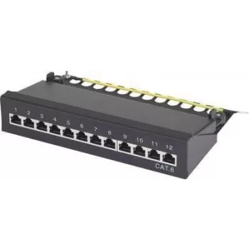 Patch panel Renkforce 12-port CAT6, 1U rack, model 001485575
