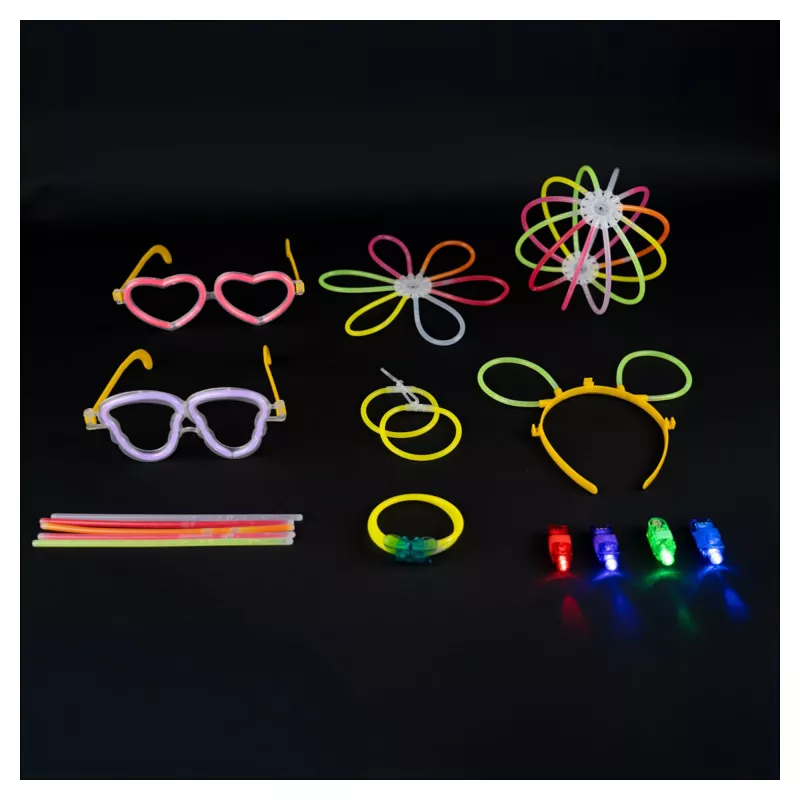 RealPower 495549 Glow Sticks Big Party Box, 488 ks