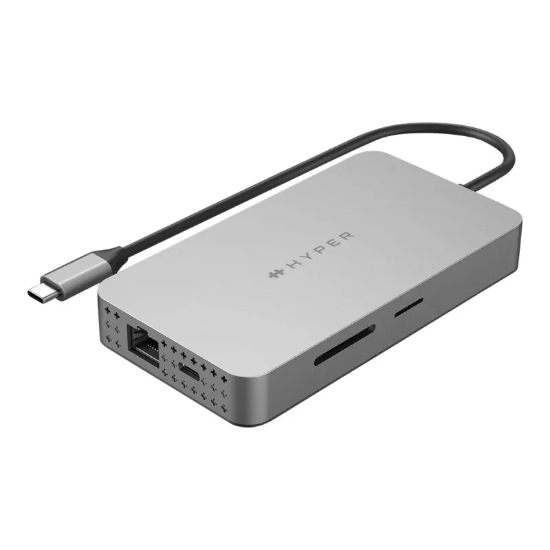 Hyper | HyperDrive Universal USB-C 10-in-1 Dual HDMI mobilný dock | Ethernet LAN (RJ-45) porty 1 | Počet HDMI portov 2