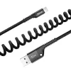 Baseus špirálový kábel Lightning 1 m 2A (čierna)