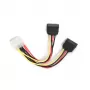 SATA kábel Gembird CC-SATA-PSY-0.3M viacfarebný