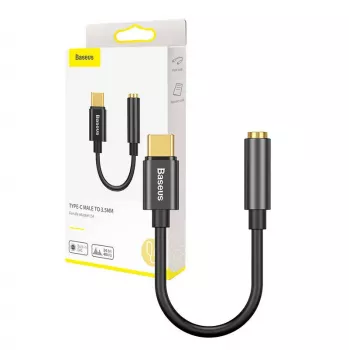 Káblový adaptér Baseus CATL54-01 Type-C na 3,5 mm, čierny