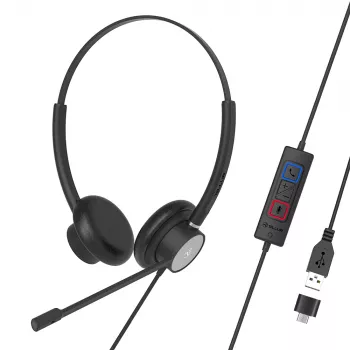 Tellur Voice 320 káblový headset binaurálny čierny