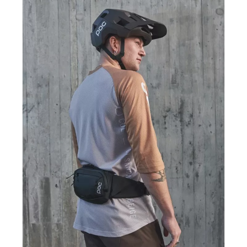 Bedrová taška POC Lamina Hip Pack, 2 l, čierna (Uranium čierna), unisex