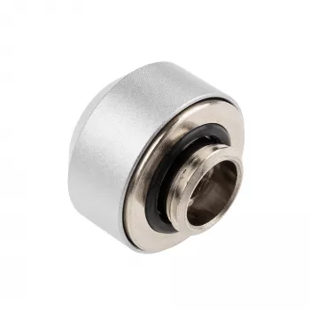 Hardtube fitting OPTIMUS 12 mm, strieborná – samostatný upínací konektor pre pevné chladiace rúrky