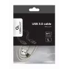USB dátový kábel Gembird USB A na USB C 1 m, USB 3.2 Gen 1, biely