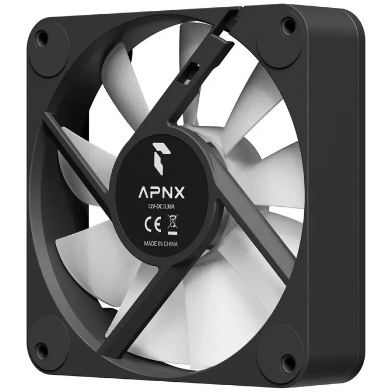 Skriňový ventilátor APNX FP1-RQ 120 PWM ARGB-BK 120 mm PWM ARGB čierny